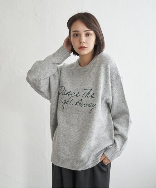 notch.(ノッチ)の「ロゴ刺繍ニット(ニット/セーター・レディース・グレー/ブラウン・M)」の21枚目の写真
