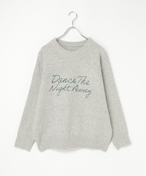 notch.(ノッチ)の「ロゴ刺繍ニット(ニット/セーター・レディース・グレー/ブラウン・M)」の3枚目の写真