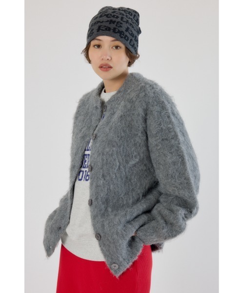 RODEO CROWNS WIDE BOWL(ロデオクラウンズワイドボウル)の「2WAY Fluffyシャギーニットカーディガン(カーディガン/ボレロ・レディース・ライトグリーン/グレー/ライトベージュ・FREE)」の17枚目の写真