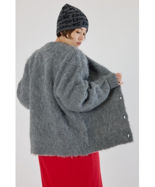 RODEO CROWNS WIDE BOWL(ロデオクラウンズワイドボウル)の「2WAY Fluffyシャギーニットカーディガン(カーディガン/ボレロ・レディース・ライトグリーン/グレー/ライトベージュ・FREE)」の19枚目の写真