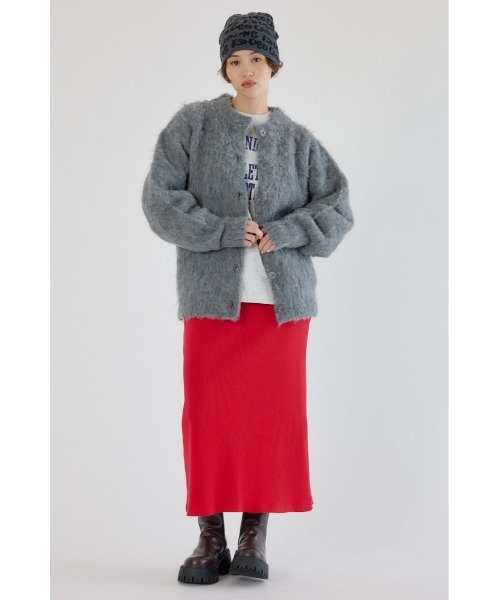 RODEO CROWNS WIDE BOWL(ロデオクラウンズワイドボウル)の「2WAY Fluffyシャギーニットカーディガン(カーディガン/ボレロ・レディース・ライトグリーン/グレー/ライトベージュ・FREE)」の20枚目の写真