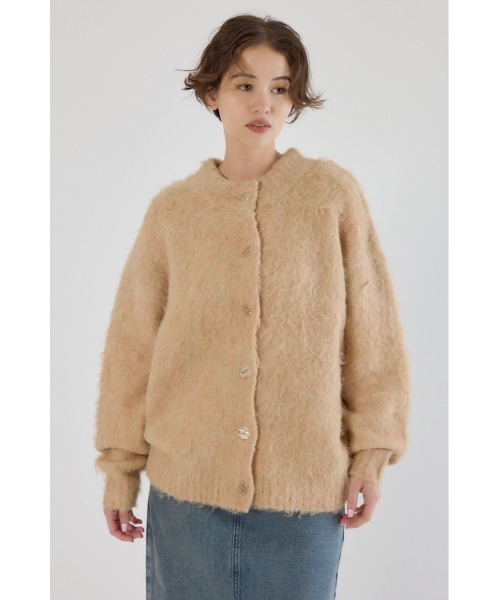 RODEO CROWNS WIDE BOWL(ロデオクラウンズワイドボウル)の「2WAY Fluffyシャギーニットカーディガン(カーディガン/ボレロ・レディース・ライトグリーン/グレー/ライトベージュ・FREE)」の22枚目の写真