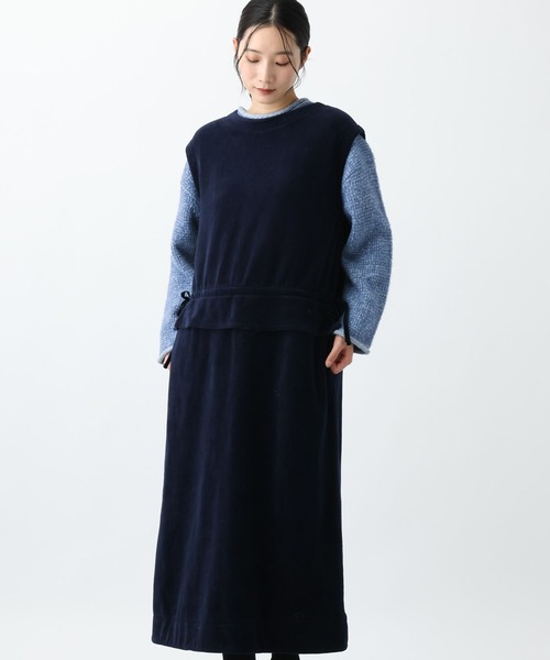 René ベロア フリルワンピース studio CLIP（スタディオクリップ）の「《natural by clip》ベロア