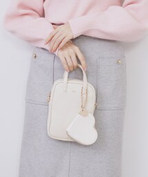 index | 【2WAY】ハートポーチ付きミニショルダーバッグ(ショルダーバッグ)