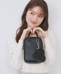index（インデックス）の「【2WAY】ハートポーチ付きミニショルダーバッグ（ショルダーバッグ）」