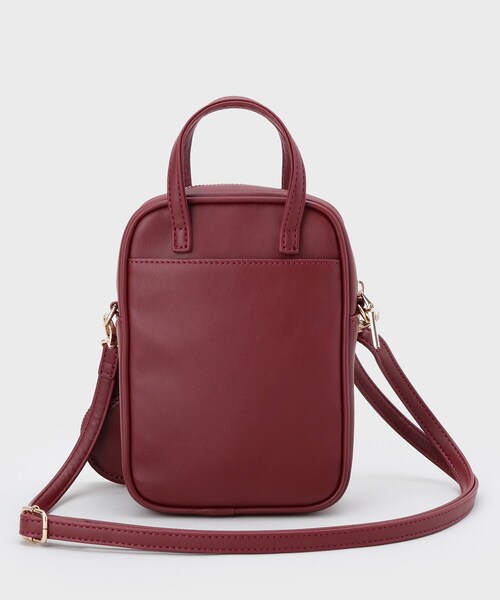 index（インデックス）の「【2WAY】ハートポーチ付きミニショルダーバッグ（ショルダーバッグ・レディース・ブラック/アイボリー/ワインレッド・00）」の14枚目の写真