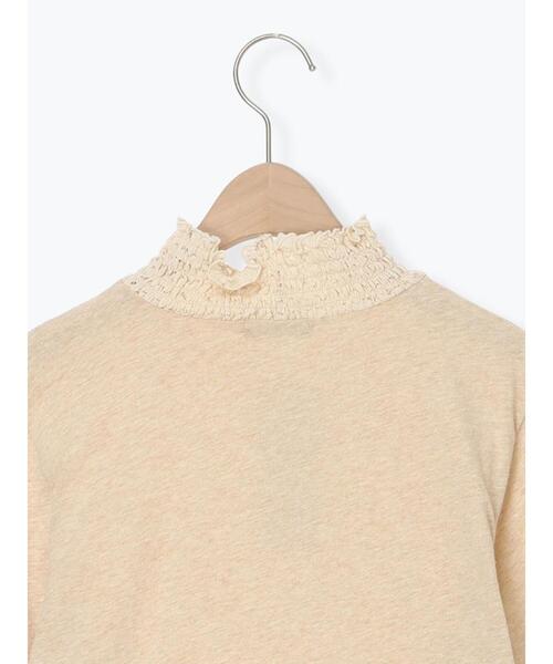 Samansa Mos2（サマンサ モスモス）の「【吸湿発熱】襟レースシャーリングカットソー（Tシャツ/カットソー・レディース・ブラック/ベージュ/オフホワイト・F）」の17枚目の写真