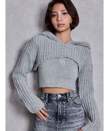 GYDA | GGアンサンブルニットパーカー(ニット/セーター)