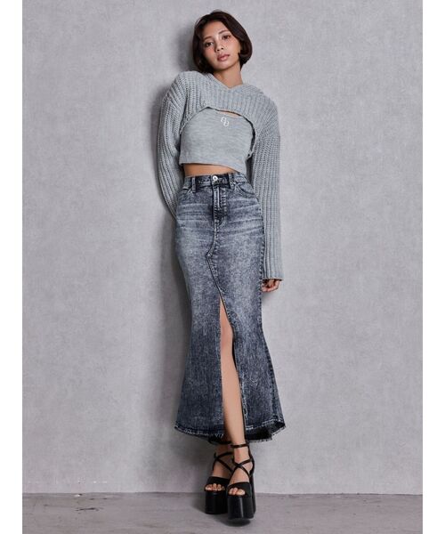 GYDA（ジェイダ）の「GGアンサンブルニットパーカー（ニット/セーター・レディース・ピンク/ブラック/グレー・FREE）」の10枚目の写真