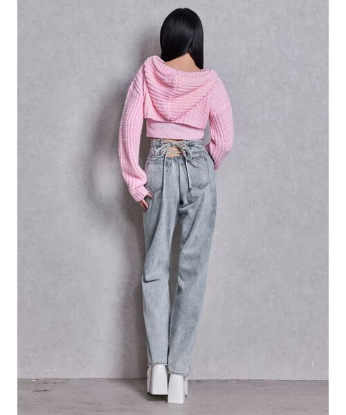 GYDA（ジェイダ）の「GGアンサンブルニットパーカー（ニット/セーター・レディース・ピンク/ブラック/グレー・FREE）」の15枚目の写真