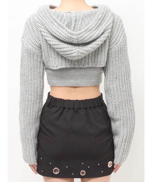 GYDA（ジェイダ）の「GGアンサンブルニットパーカー（ニット/セーター・レディース・ピンク/ブラック/グレー・FREE）」の18枚目の写真