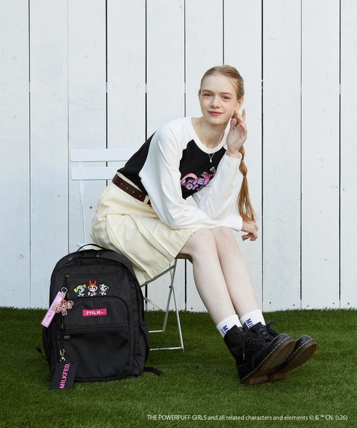 MILKFED.(ミルクフェド)の「THE POWERPUFF GIRLS × MILKFED. BACKPACK(バックパック/リュック・レディース・ブラック・ONE SIZE)」の10枚目の写真