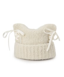 Grandedge（グランドエッジ）の「レースアップねこみみニット帽（ニットキャップ/ビーニー）」