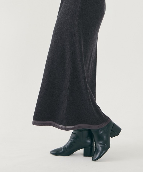 coca（coca）（コカ）の「袖シャーリングレイヤードワンピース（ワンピース・レディース・チャコール/ブラック・L/M/S）」の14枚目の写真