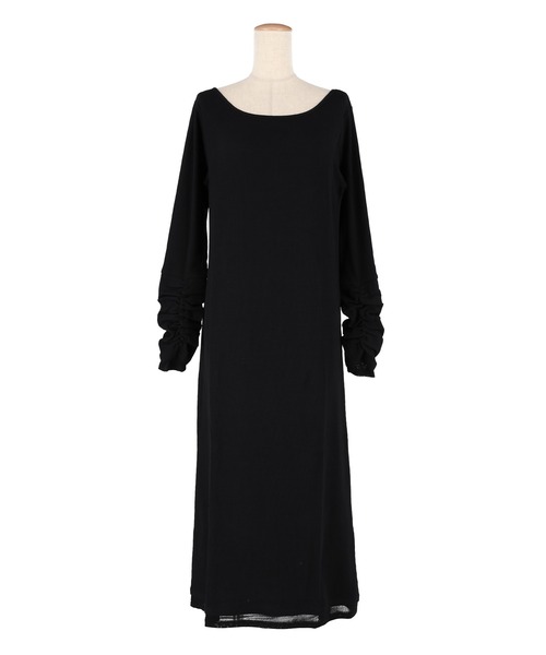 coca（coca）（コカ）の「袖シャーリングレイヤードワンピース（ワンピース・レディース・チャコール/ブラック・L/M/S）」の20枚目の写真
