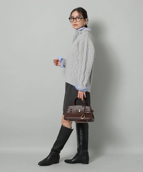 シャツドッキングケーブルニット（ニット/セーター）｜Arpege story