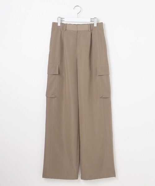 自由区（ジユウク）の「ハイカウントカーゴ パンツ（カーゴパンツ・レディース・ブラック系/カーキ系/グリーン系・40/38）」の9枚目の写真