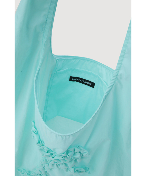 Lucky Chouette(Lucky Chouette)の「Chouetties Ribbon Tote Bag(mint)_7ABAX25610MIX(トートバッグ・レディース・ミント・FREE)」の6枚目の写真