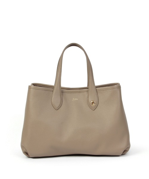 Beau're(ヴュレ)の「BEAURE カウレザー A4 トート(トートバッグ・レディース・ベージュ/ブラック/シルバー・FREE)」の22枚目の写真