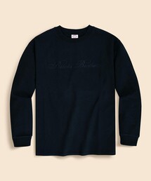 BROOKS BROTHERS | USAコットンジャージー ヘビーウェイト ロゴエンブロイダリー ロングスリーブ Tシャツ(Tシャツ/カットソー)