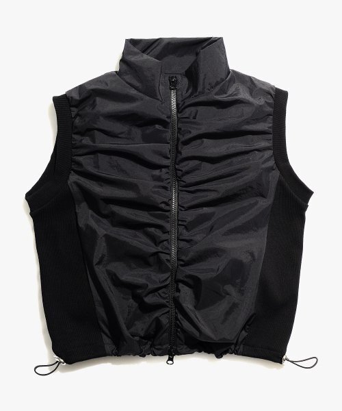 PIECEMAKER(ピースメーカー)の「TS NYLON SHIRRING VEST (BLACK)(ベスト・レディース・その他・FREE)」の2枚目の写真