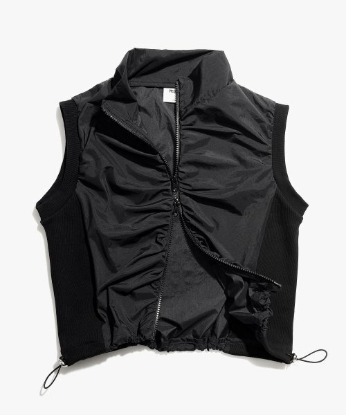 PIECEMAKER(ピースメーカー)の「TS NYLON SHIRRING VEST (BLACK)(ベスト・レディース・その他・FREE)」の4枚目の写真