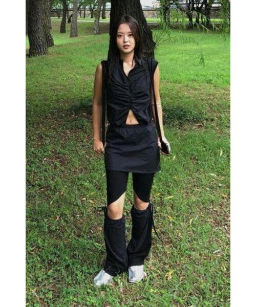 PIECEMAKER(ピースメーカー)の「TS NYLON SHIRRING VEST (BLACK)(ベスト・レディース・その他・FREE)」の10枚目の写真