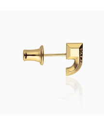 VALIK（バリク）の「[925シルバー] No.46 ハーフシグネチャーラインセッティングピアス [S]（ピアス（両耳用））」
