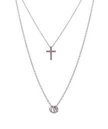 XPIER（エクスピア）の「3リング十字架2連チェーンサージカルネックレス x-ne2g005（ネックレス）」