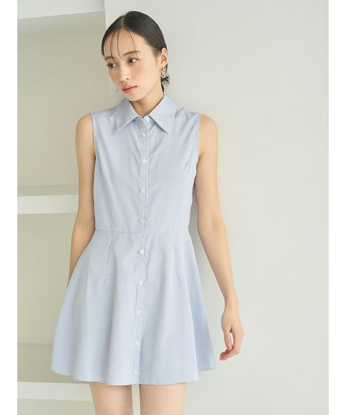 SNIDEL（スナイデル）の「シャツレイヤードニットチュニック（その他トップス・レディース・オフホワイト/グリーン/ネイビー・F）」の21枚目の写真