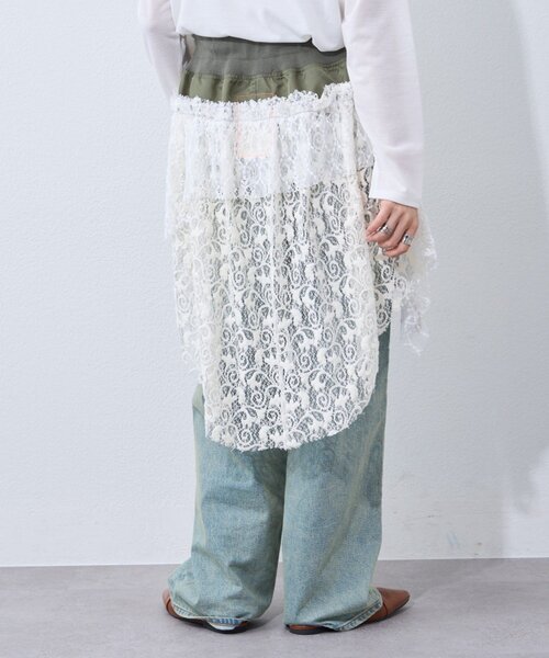 etsinta（エシンタ）の「インスタライブで大反響!!【etsinta】2wayレースミリタリーミニスカート（スカート・レディース・カーキ・ONE SIZE）」の7枚目の写真