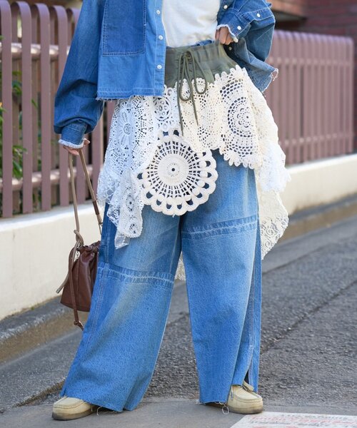 etsinta（エシンタ）の「インスタライブで大反響!!【etsinta】2wayレースミリタリーミニスカート（スカート・レディース・カーキ・ONE SIZE）」の10枚目の写真