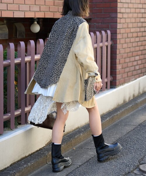 etsinta（エシンタ）の「インスタライブで大反響!!【etsinta】2wayレースミリタリーミニスカート（スカート・レディース・カーキ・ONE SIZE）」の20枚目の写真