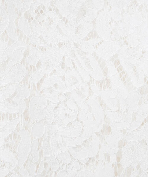 NOLLEY’S（ノーリーズ）の「ウォッシャブルレースシャツ（シャツ/ブラウス・レディース・ホワイト/ブラック・38）」の5枚目の写真