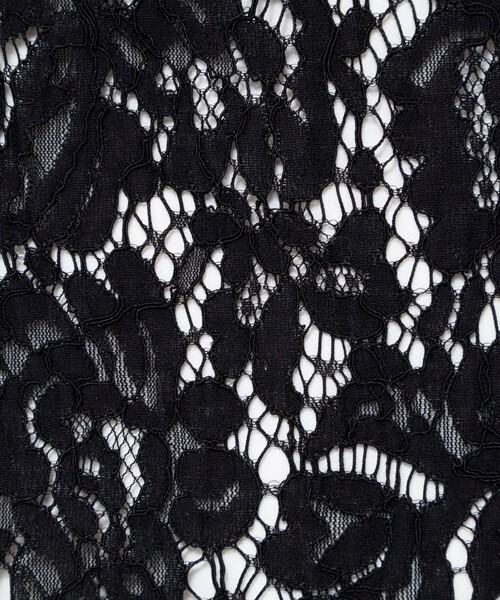 NOLLEY’S（ノーリーズ）の「ウォッシャブルレースシャツ（シャツ/ブラウス・レディース・ホワイト/ブラック・38）」の4枚目の写真