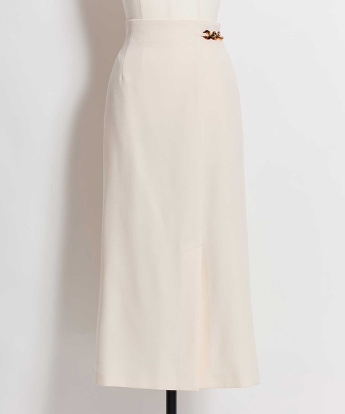 NOELA（ノエラ）の「パーツデザインペンシルスカート（スカート・レディース・グレー/オフホワイト/モカ・S/M）」の15枚目の写真