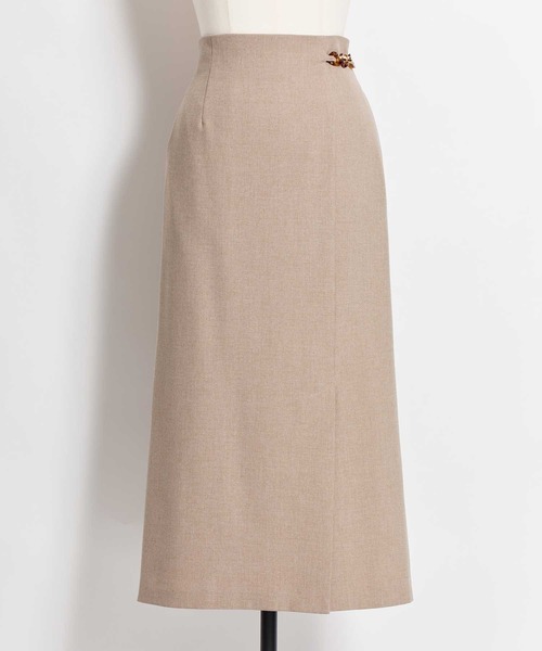 NOELA（ノエラ）の「パーツデザインペンシルスカート（スカート・レディース・グレー/オフホワイト/モカ・S/M）」の20枚目の写真