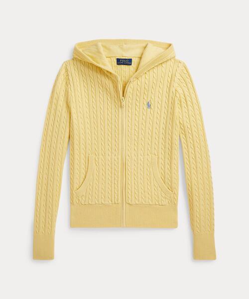 ミニケーブル コットン フルジップ フーディ（パーカー）｜POLO RALPH