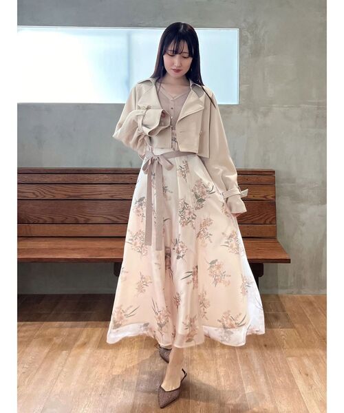 MERCURYDUO（マーキュリーデュオ）の「【セットアップ着用可】ショートトレンチコート（トレンチコート・レディース・ベージュ/アイボリー・FREE）」の14枚目の写真