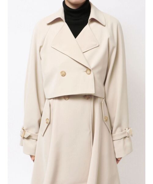 MERCURYDUO（マーキュリーデュオ）の「【セットアップ着用可】ショートトレンチコート（トレンチコート・レディース・ベージュ/アイボリー・FREE）」の19枚目の写真