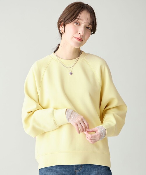 ANY(エニィ)の「袖ドットチュールコンビインナー(Tシャツ/カットソー・レディース・ブラック系/ライトグレー系/アイボリー系・X-LARGE)」の9枚目の写真