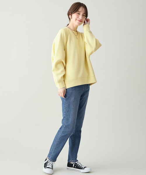 ANY(エニィ)の「袖ドットチュールコンビインナー(Tシャツ/カットソー・レディース・ブラック系/ライトグレー系/アイボリー系・X-LARGE)」の11枚目の写真