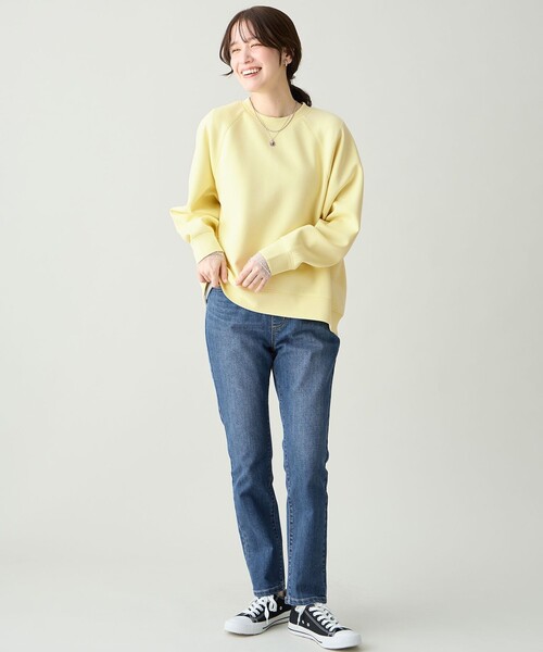 ANY(エニィ)の「袖ドットチュールコンビインナー(Tシャツ/カットソー・レディース・ブラック系/ライトグレー系/アイボリー系・X-LARGE)」の12枚目の写真