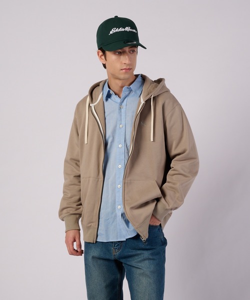 Eddie Bauer(エディーバウアー)の「ヴィンテージ ソフト ジップフーディ(パーカー・メンズ・杢グレー/グレイッシュベージュ/ブラック・S/M/XL/L)」の3枚目の写真