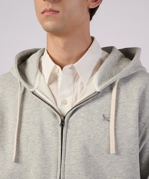 Eddie Bauer(エディーバウアー)の「ヴィンテージ ソフト ジップフーディ(パーカー・メンズ・杢グレー/グレイッシュベージュ/ブラック・S/M/XL/L/XXL)」の13枚目の写真