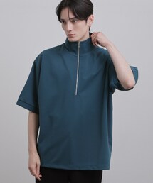ハーフジップ」に該当するブルー・ネイビー/青色系のメンズ