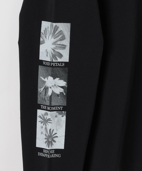 PBLIM（ページボーイリム）の「《UNISEX》モードフラワーロンＴ バックプリント / ルーズシルエット（Tシャツ/カットソー・レディース・オフホワイト/ブラック・MEDIUM/LARGE）」の10枚目の写真