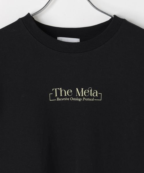 PBLIM（ページボーイリム）の「《UNISEX》モードフラワーロンＴ バックプリント / ルーズシルエット（Tシャツ/カットソー・レディース・オフホワイト/ブラック・MEDIUM/LARGE）」の7枚目の写真