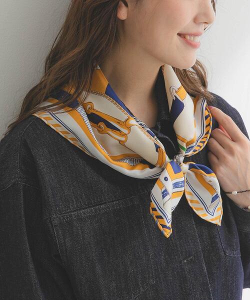 URBAN RESEARCH ROSSO WOMEN（アーバンリサーチ　ロッソ）の「manipuri　65ピルエット（バンダナ/スカーフ・レディース・キャメル・-）」の2枚目の写真