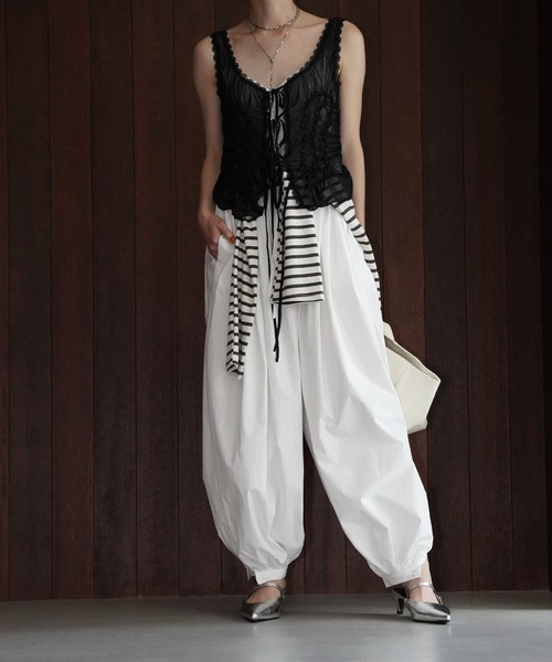 chuclla(チュクラ)の「エアリーバルーンパンツ chw26s089(その他パンツ・レディース・ホワイト・S/M)」の9枚目の写真